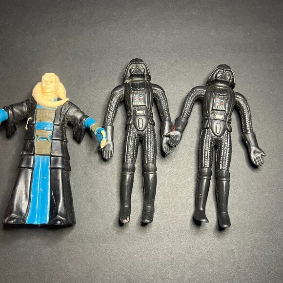 Vintage 1993 Lot of 10 LFL Star Wars Bendems Chewbacca, Han Solo, Luke, Ackbar - Picture 7 of 10